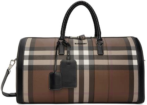 burberry fragrance duffle tote overnight bag|burberry holdall bag.